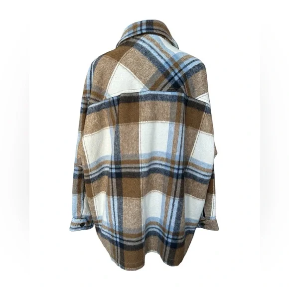 ZARA women’s wool blend oversized shacket size XL - Picture 2 of 13